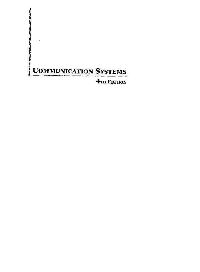 Communication System 4th Edition - Page 2