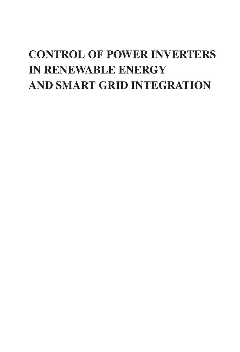 Control Of Power Inverters In Renewable Energy And Smart Grid Integration - Page 2