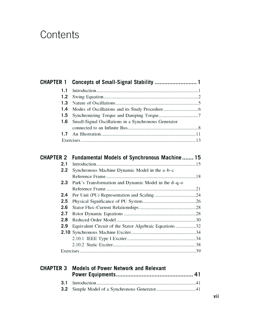 Power System Small Signal Stability Analysis and Control - Page 3