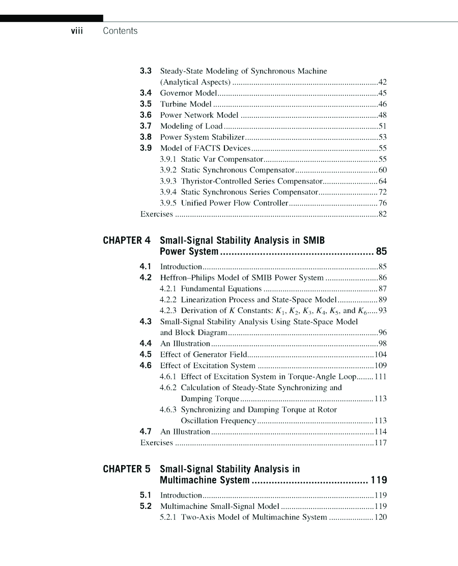 Power System Small Signal Stability Analysis and Control - Page 4