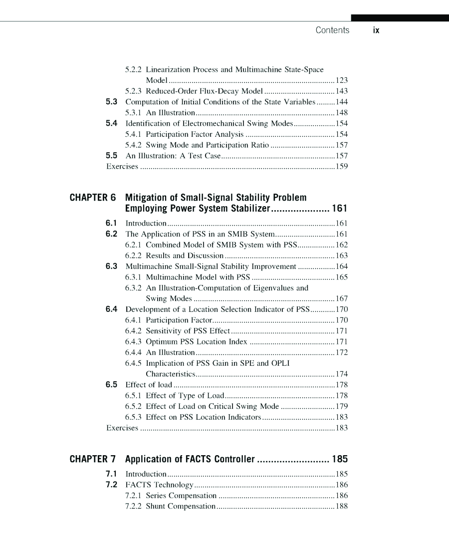 Power System Small Signal Stability Analysis and Control - Page 5