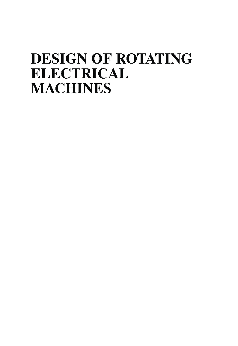 Design Of Rotating Electrical Machines - Page 2