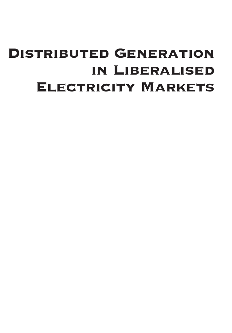Distributed Generation In Libralised Electricity Markets - Page 2