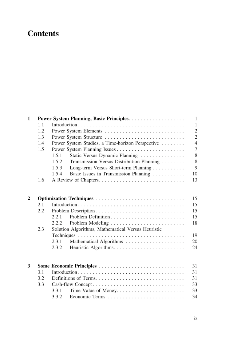 Electric Power System Planning Issues, Algorithms And Solutions - Page 3