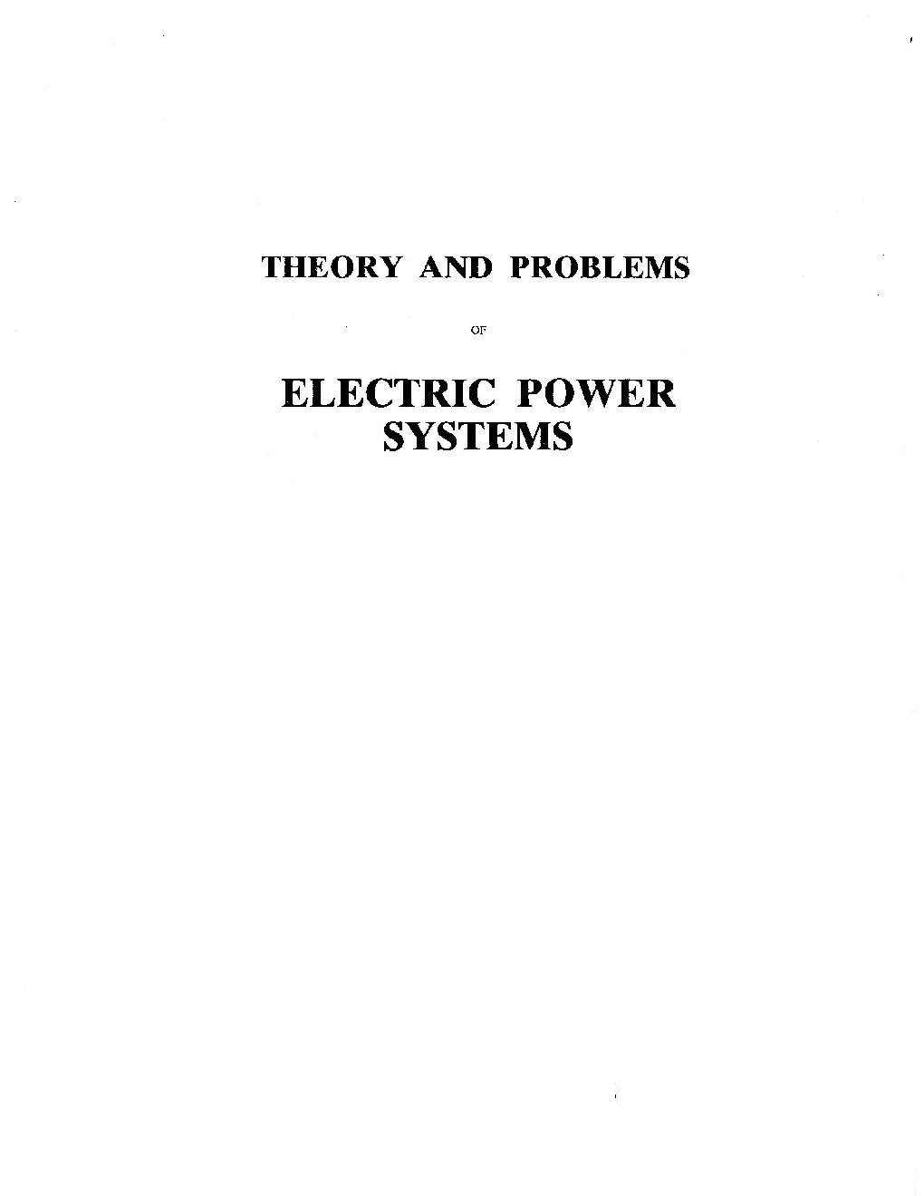 Theory And Problems Of Electric power Systems - Page 2