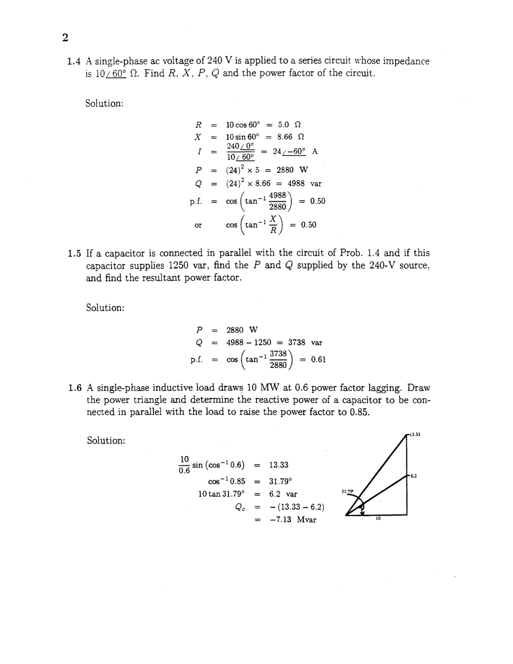 Electric Circuit Problems With Solutions - Page 3