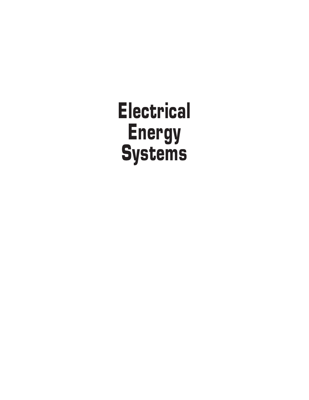 Electrical Energy Systems - Page 2