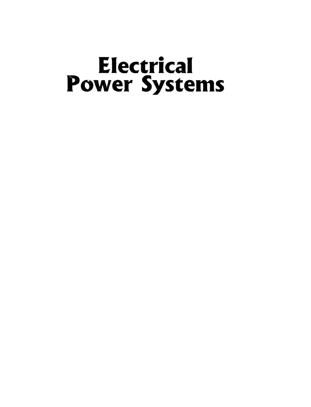 Electrical Power Systems Vol-I - Page 2