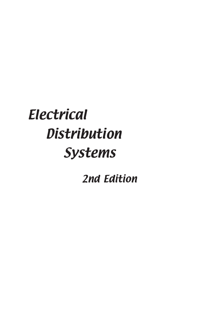 Electrical Distribution Systems Second Edition - Page 2