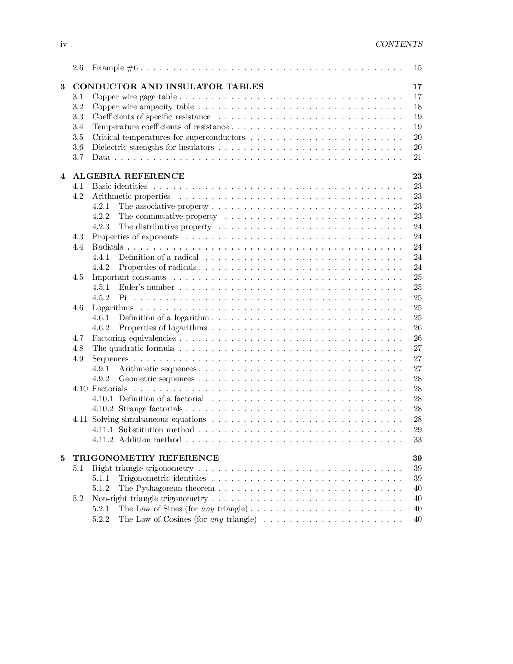 Lessons In Electric Circuits Volume-V Reference - Page 4