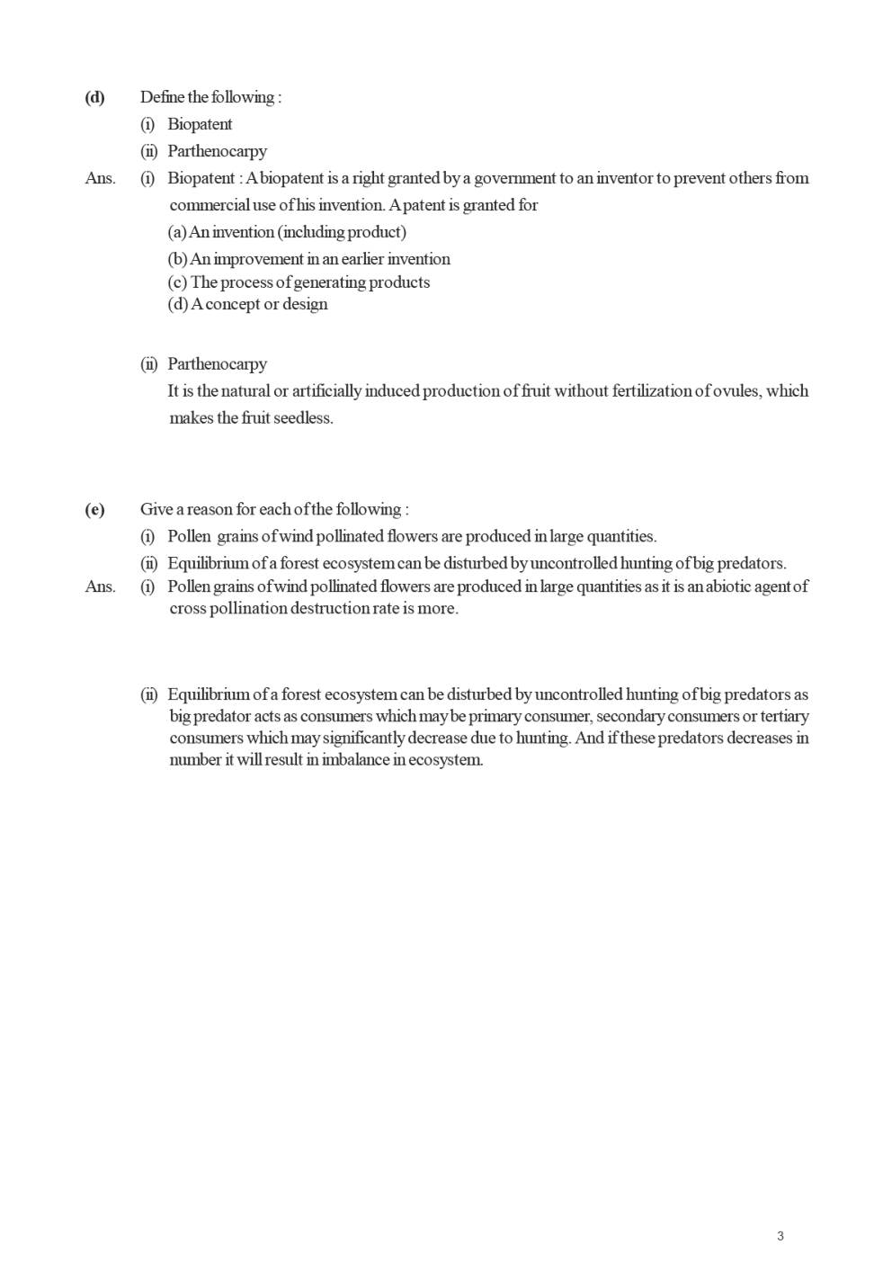 ISC Previous Year Paper Biology (2018-2019) For Class-12 - Page 4