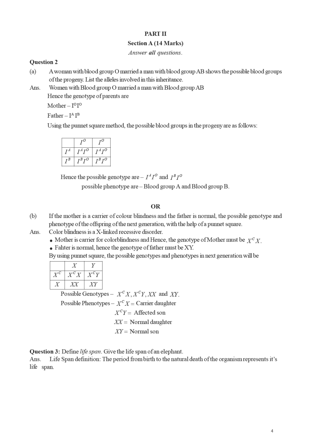 ISC Previous Year Paper Biology (2018-2019) For Class-12 - Page 5