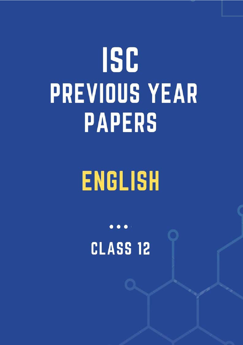 ISC Previous Year Paper English (2018-2020) For Class-12 - Page 1