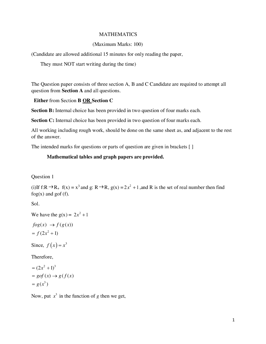ISC Previous Year Paper Maths (2018-2019) For Class-12 - Page 2