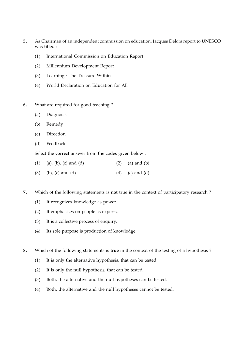 UGC NET Mass Communication & Journalism Previous Year Paper With Answer (2015-2018) - Page 4