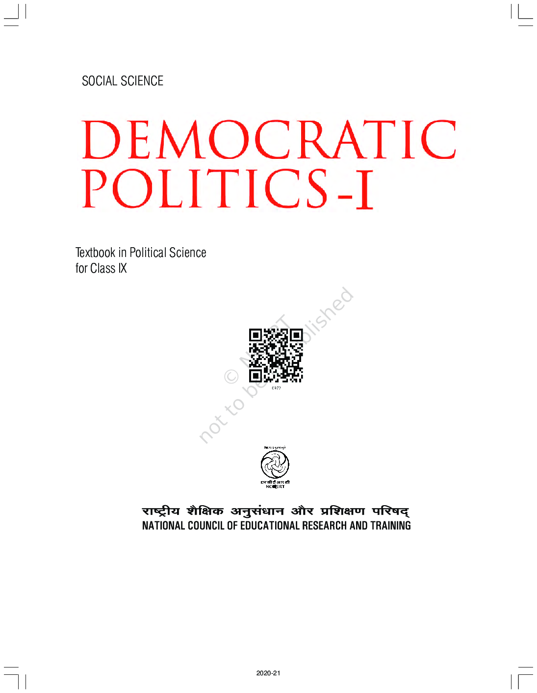 NCERT Democratic Politics-I Textbook In Political Science For Class-IX - Page 2