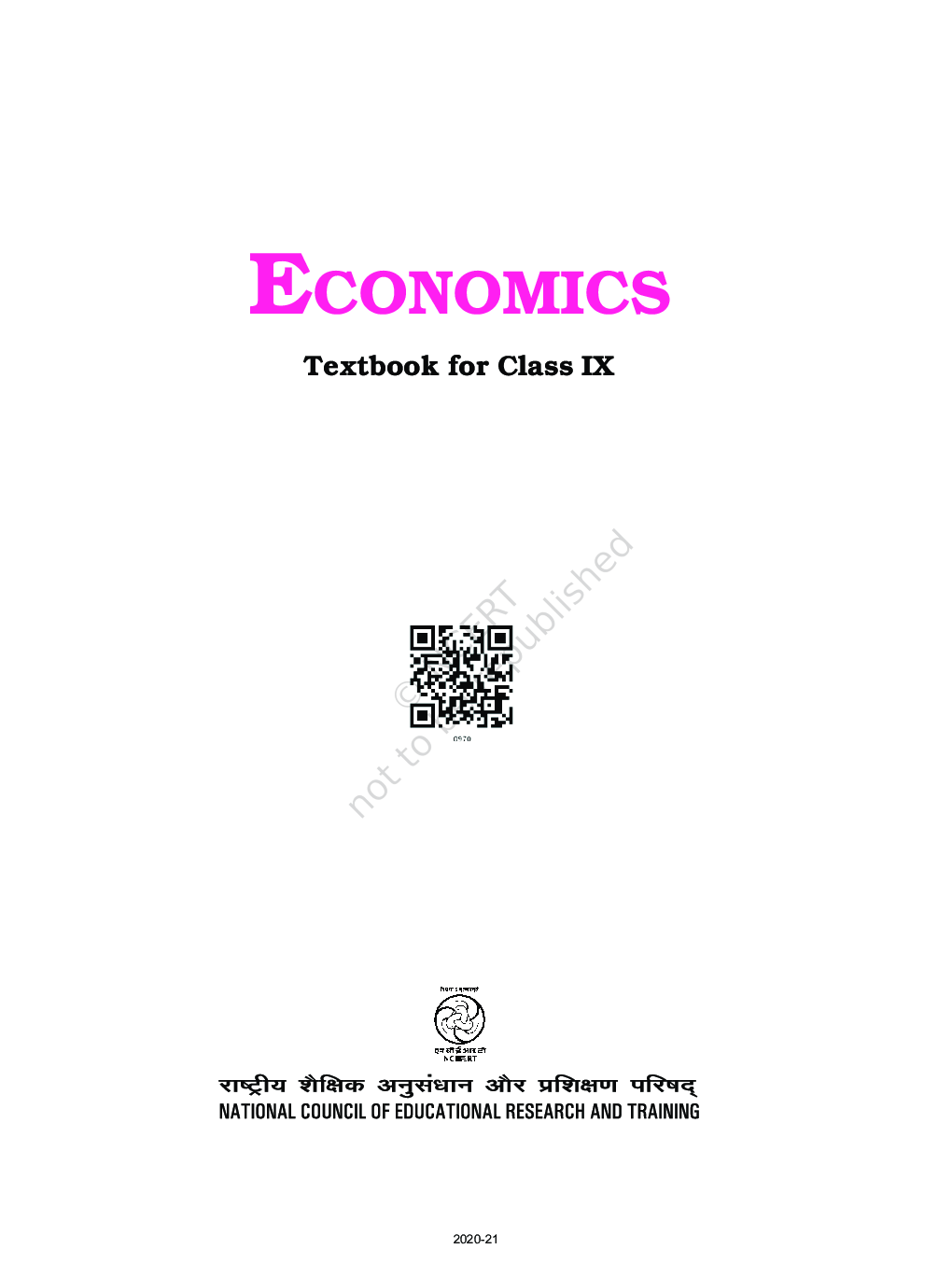 NCERT Economics Textbook For Class-IX - Page 2