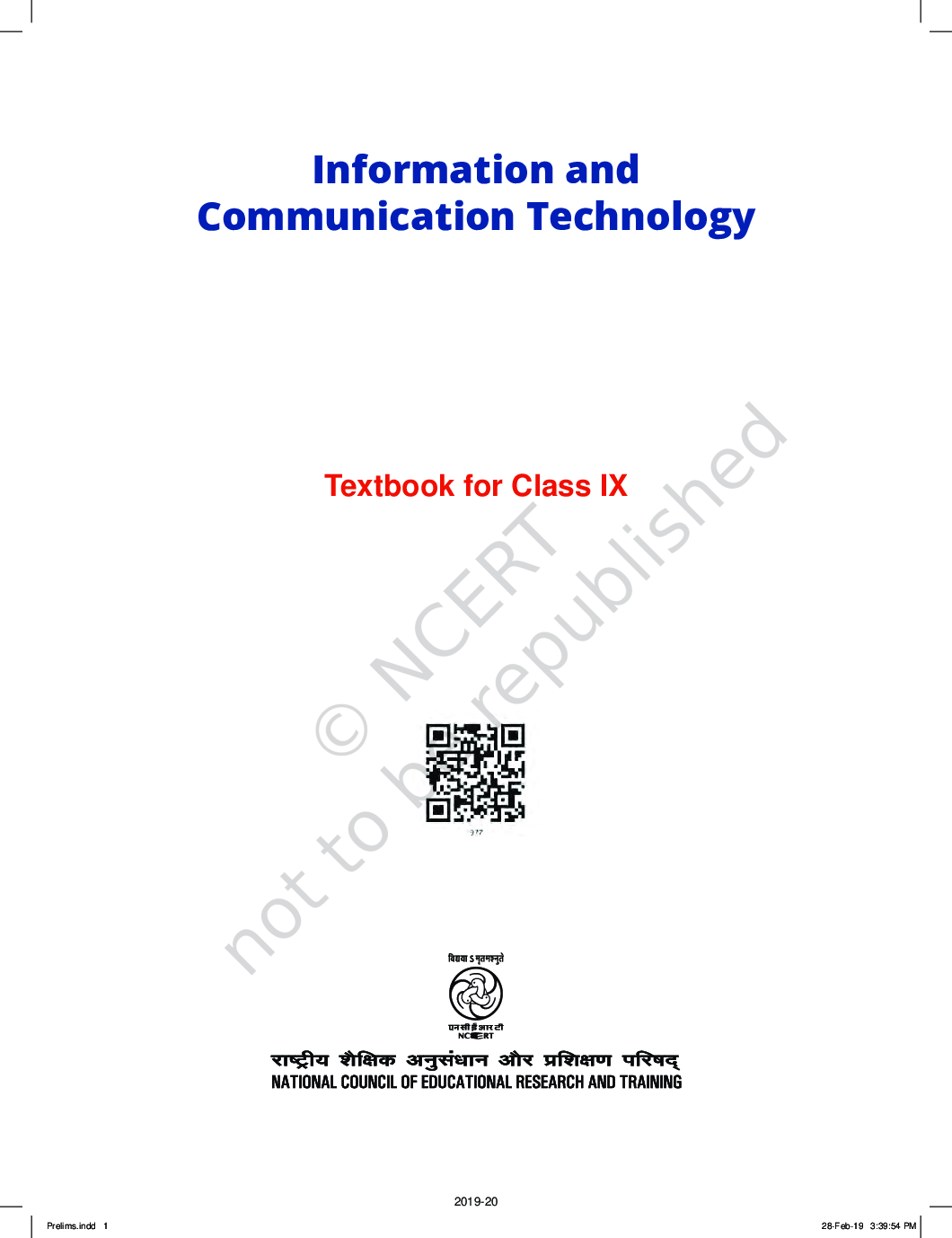 NCERT Information And Communication Technology Textbook For Class-IX - Page 2