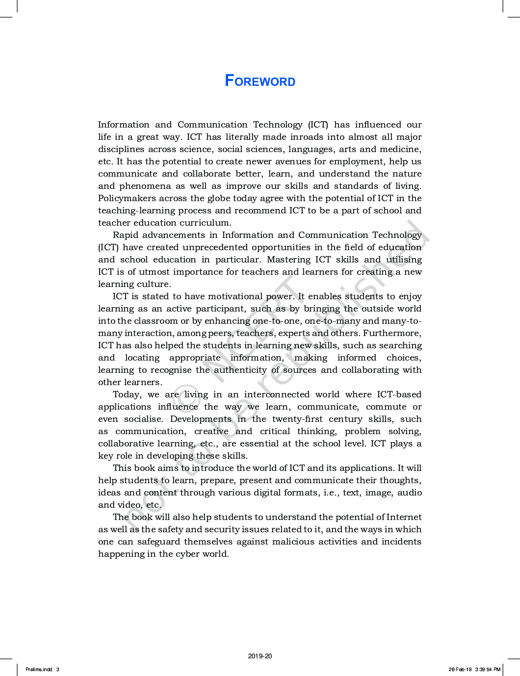 NCERT Information And Communication Technology Textbook For Class-IX - Page 4