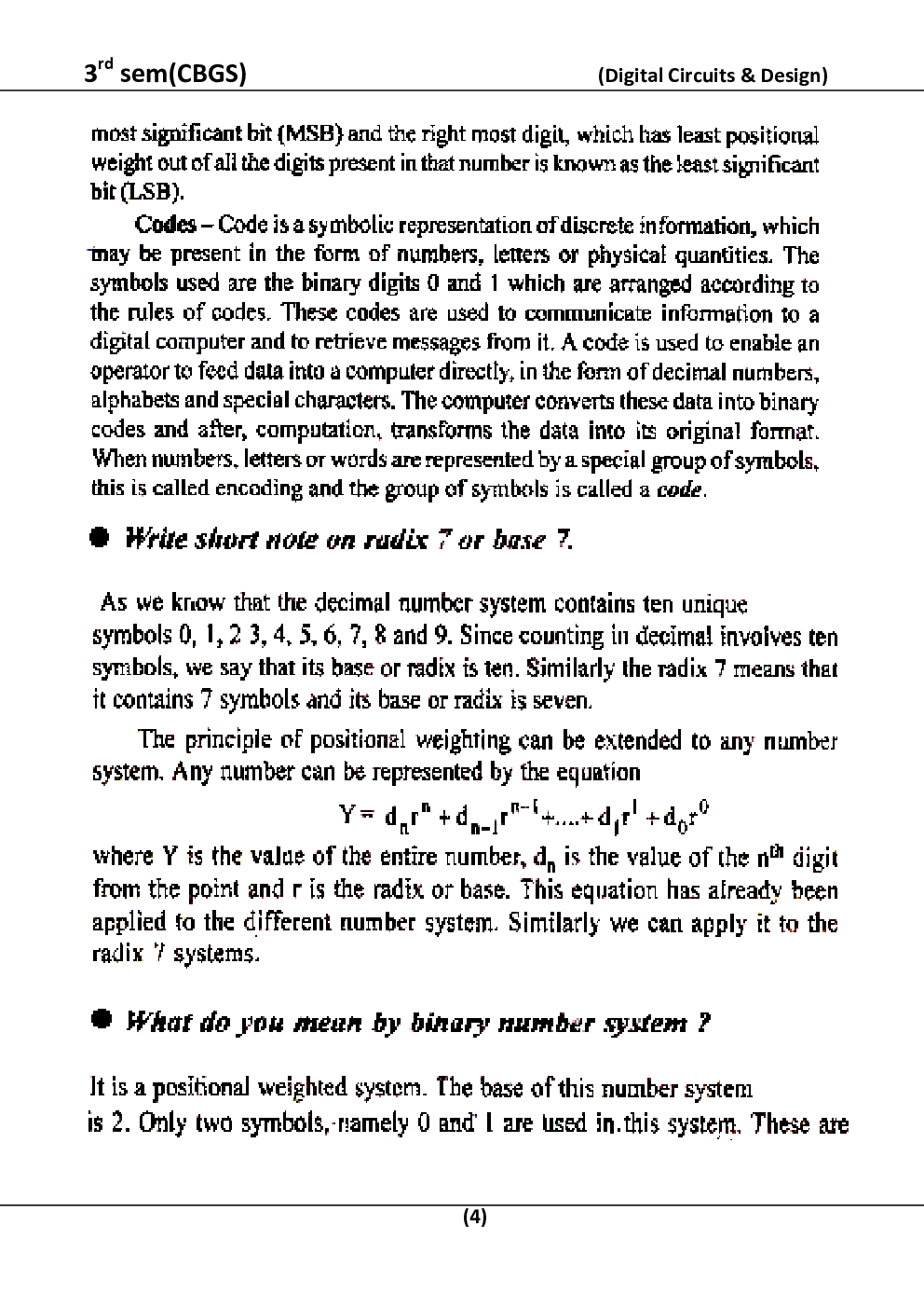 Digital Circuits & Design For RGPV B.E. 3rd Sem Computer Science Engineering - Page 5