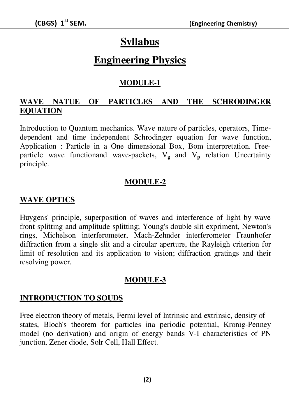 Engineering Physics For RGPV B.E. 1st Sem & 2nd Sem - Page 3