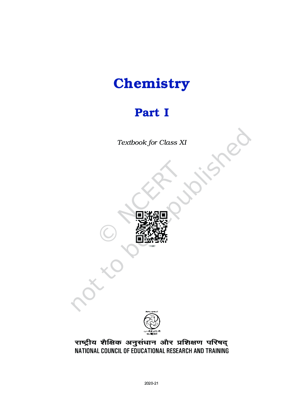 NCERT Chemistry Part-I Textbook For Class-XI - Page 2