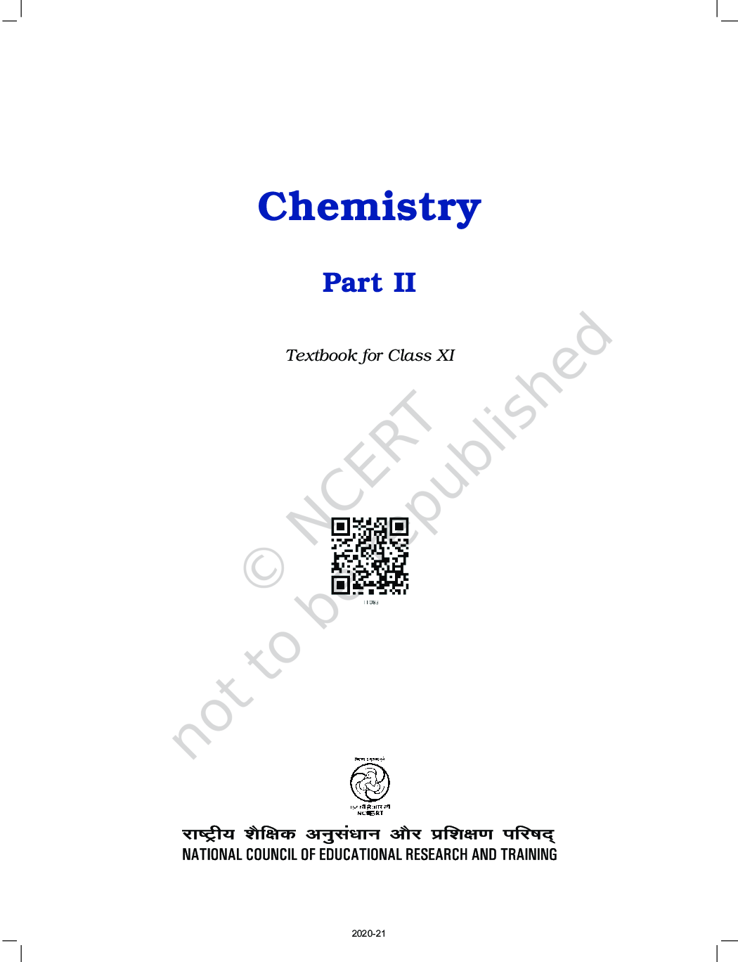 NCERT Chemistry Part-II Textbook For Class-XI - Page 2