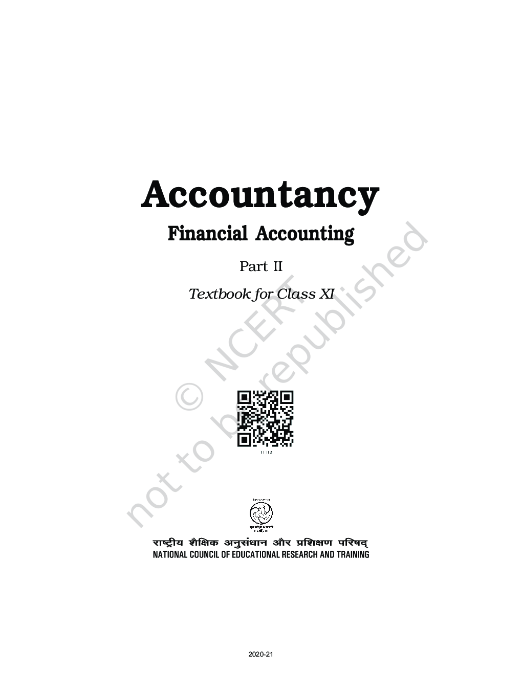 NCERT Financial Accounting Part-II Textbook For Class-XI - Page 2