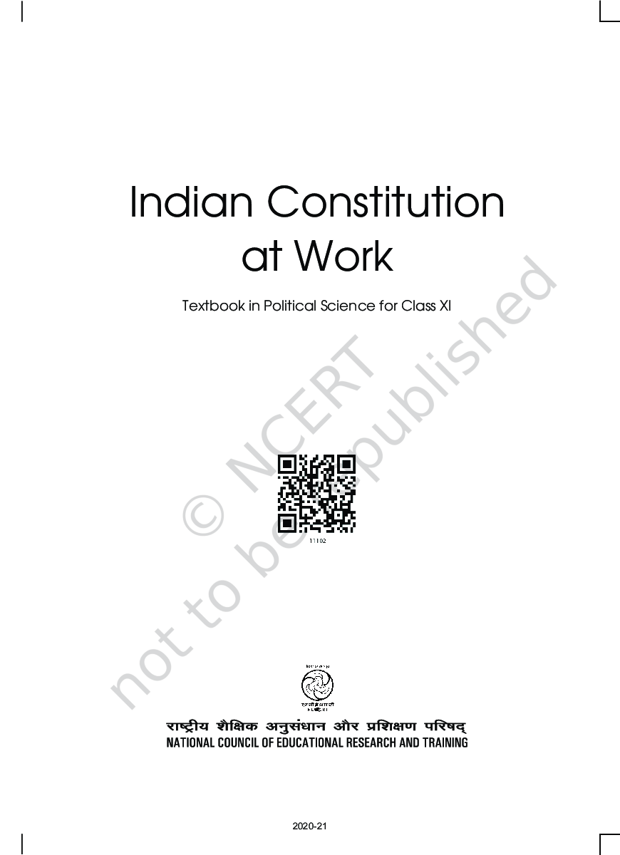NCERT Indian Constitution At Work Textbook In Political Science For Class XI - Page 2