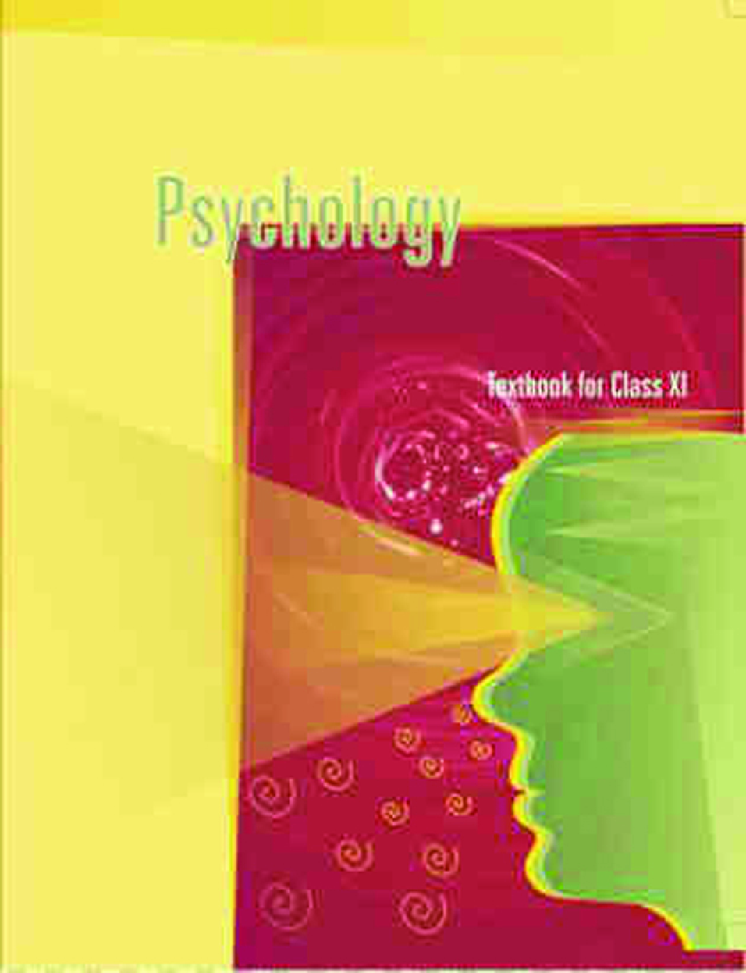 NCERT Psychology Textbook For Class-XI - Page 1