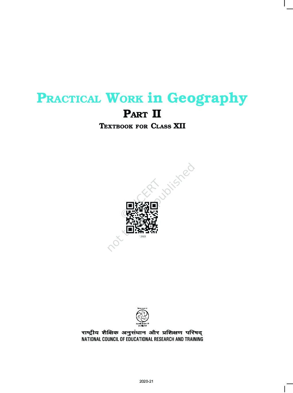 NCERT Practical Work in Geography Part-II Textbook For Class-XII - Page 2