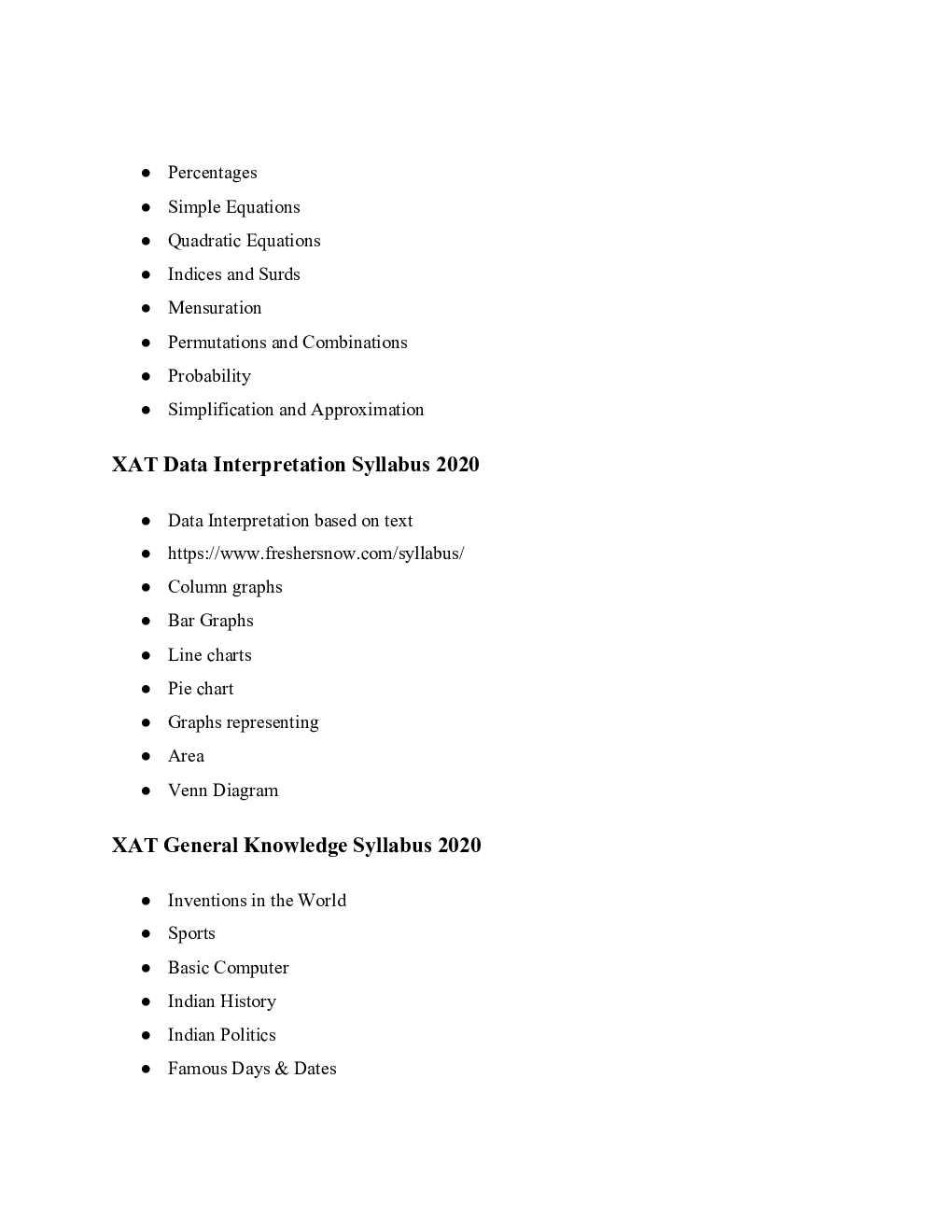XAT 2020 Syllabus - Page 4