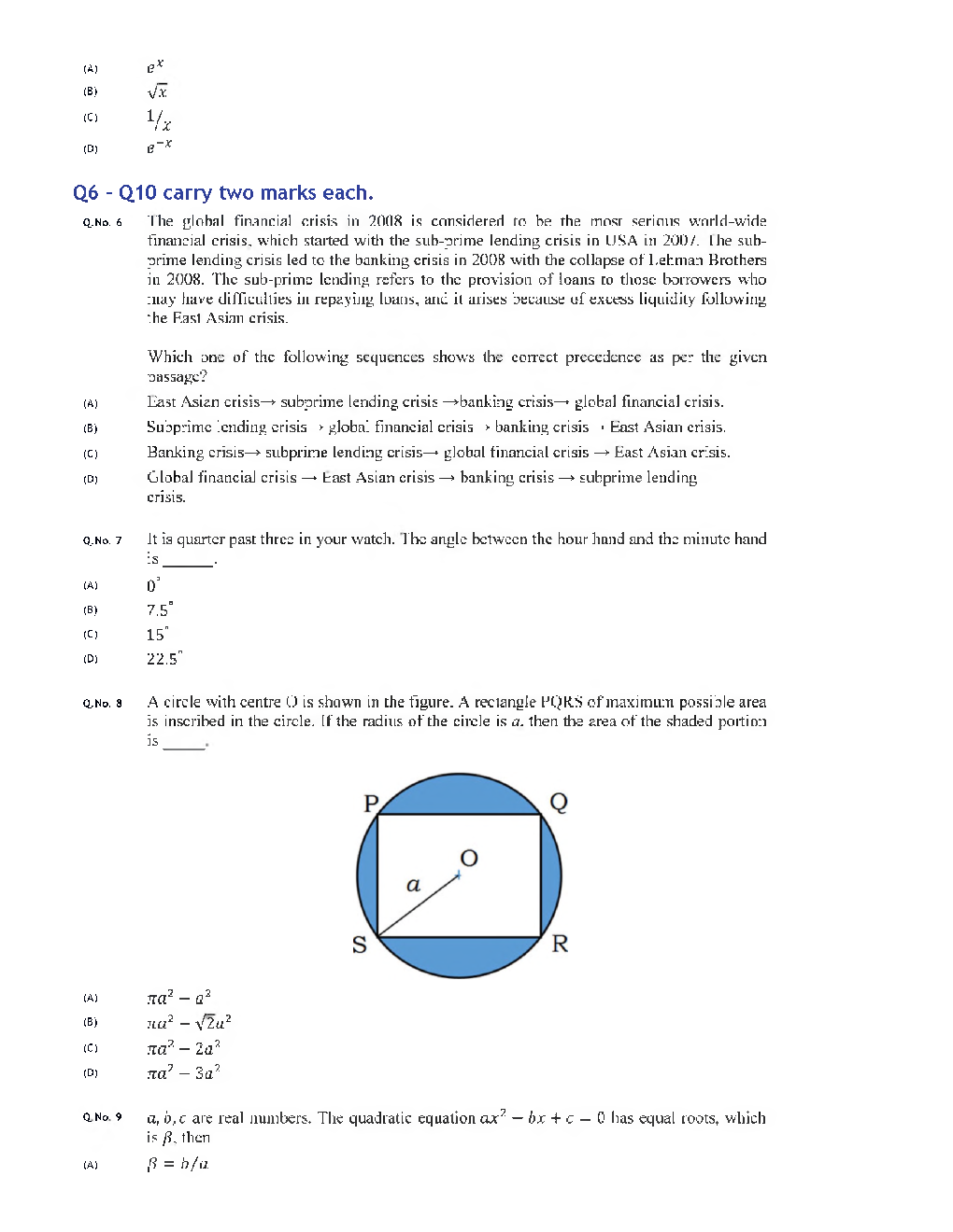 GATE 2020 Aerospace Engineering Previous Year Paper With Answer - Page 3