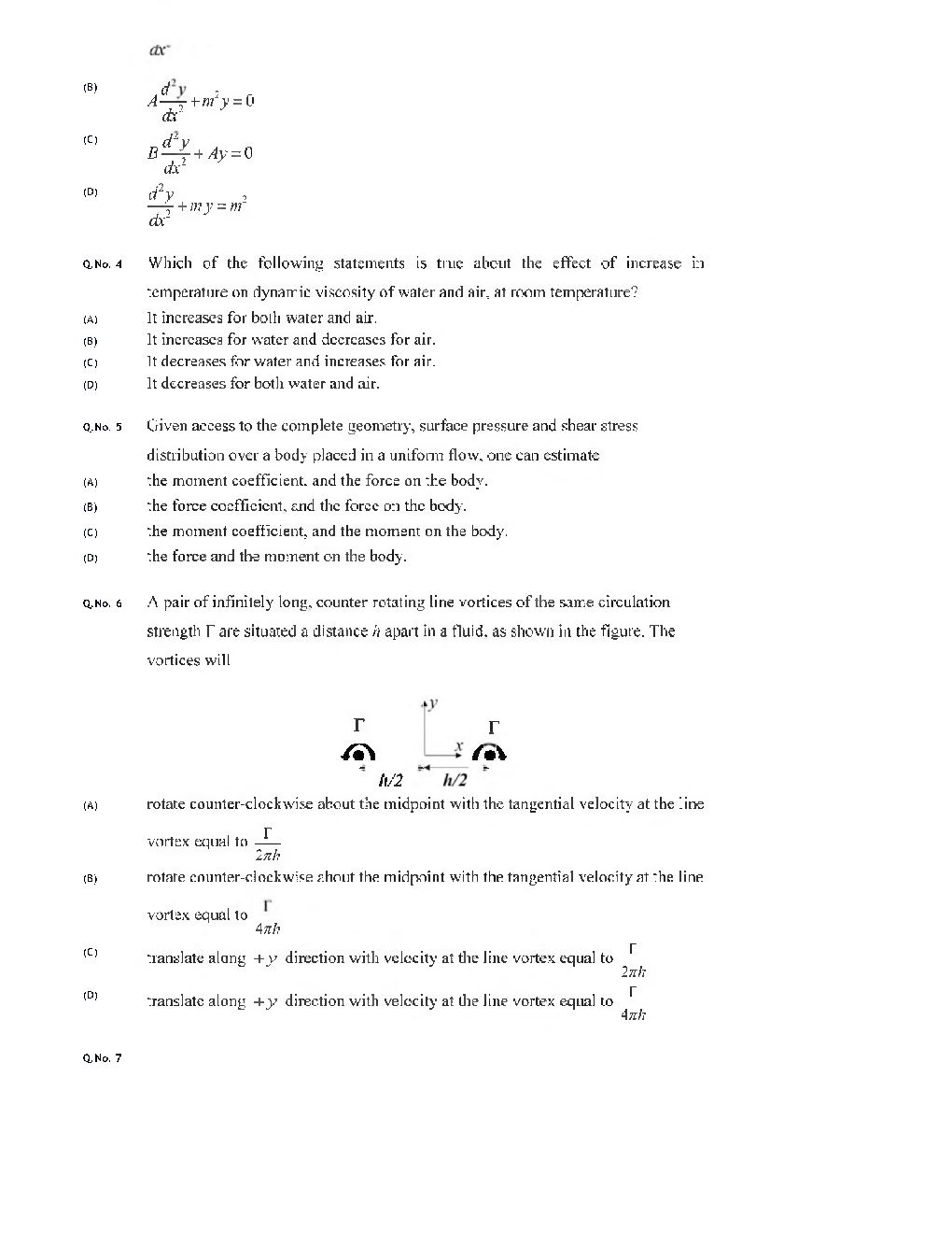 GATE 2020 Aerospace Engineering Previous Year Paper With Answer - Page 5