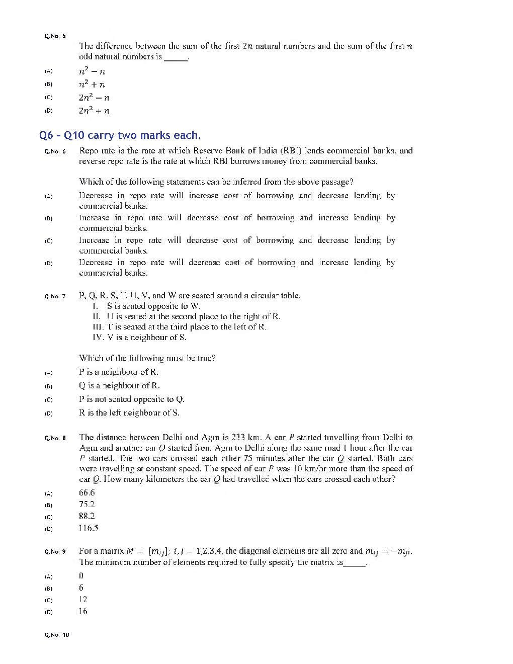GATE 2020 Architecture And Planning Engineering Previous Year Paper With Answer - Page 3