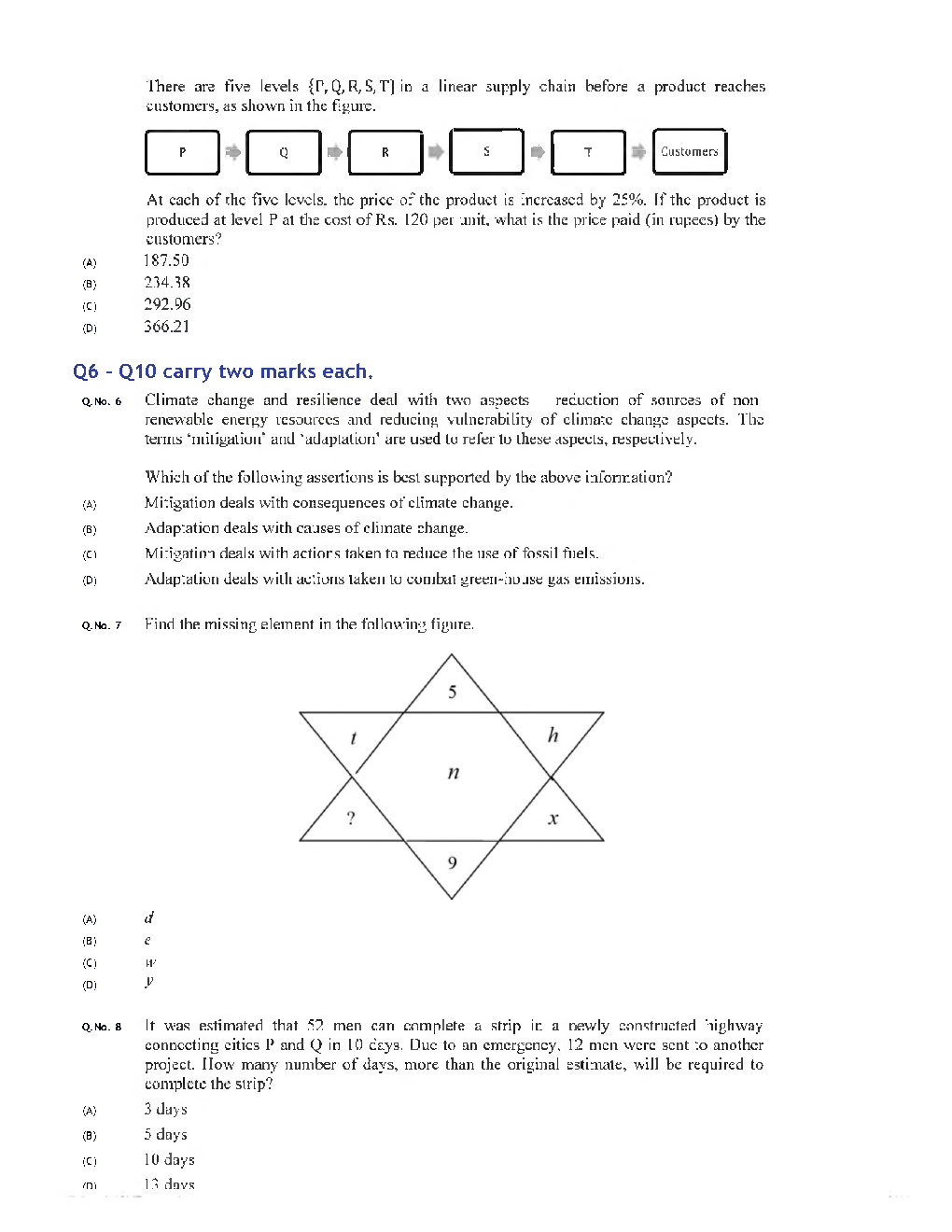 GATE 2020 Chemistry Previous Year Paper With Answer - Page 3