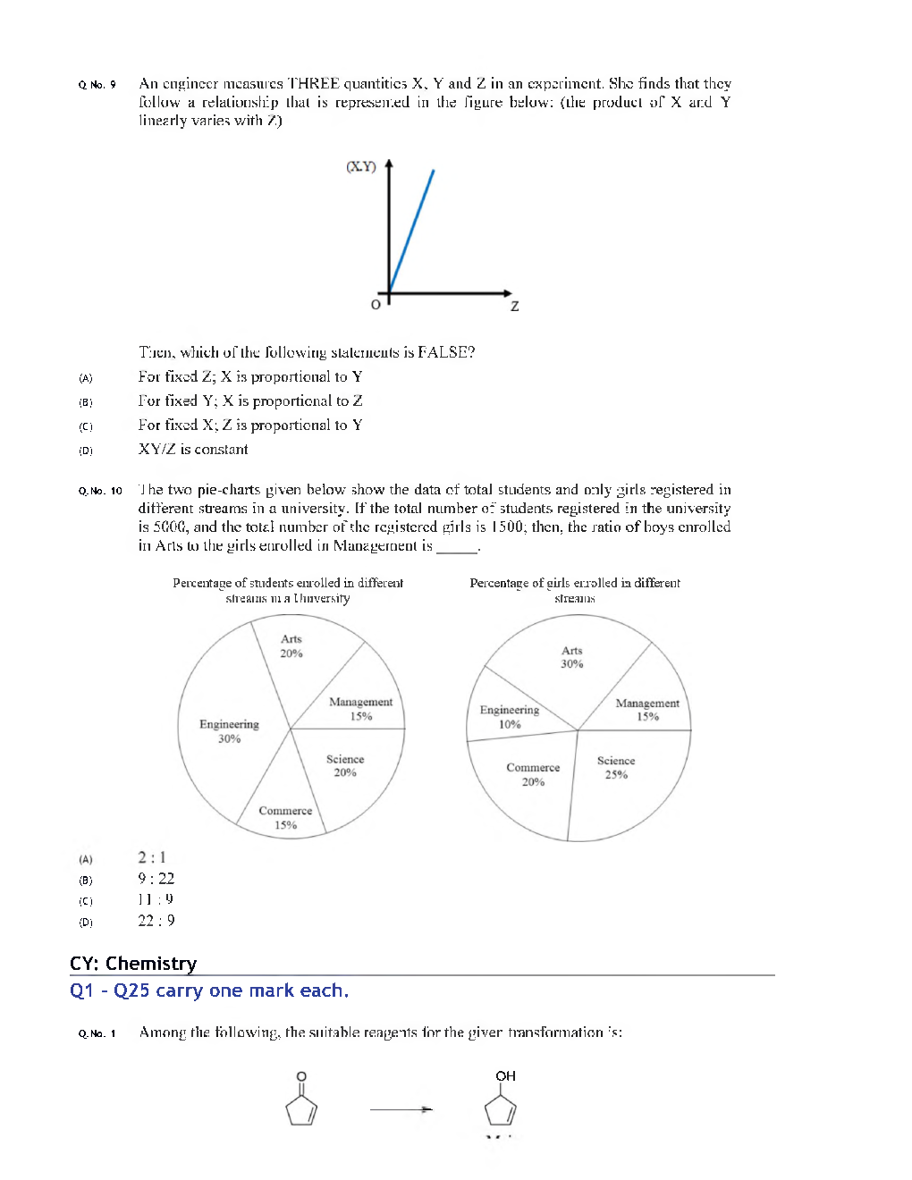 GATE 2020 Chemistry Previous Year Paper With Answer - Page 4