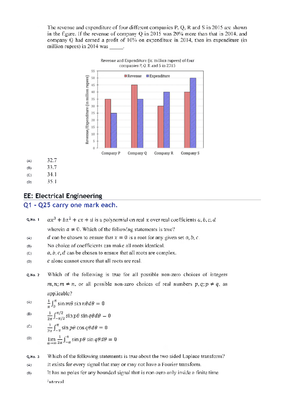 GATE 2020 Electrical Engineering Previous Year Paper With Answer - Page 4