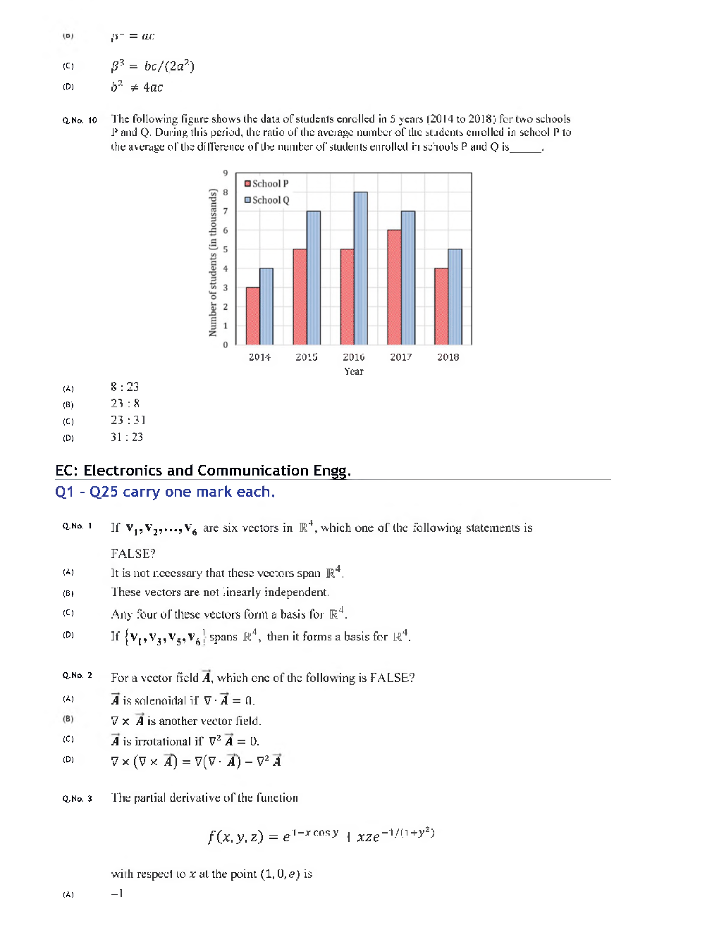 GATE 2020 Electronics And Communication Engineering Previous Year Paper With Answer - Page 4