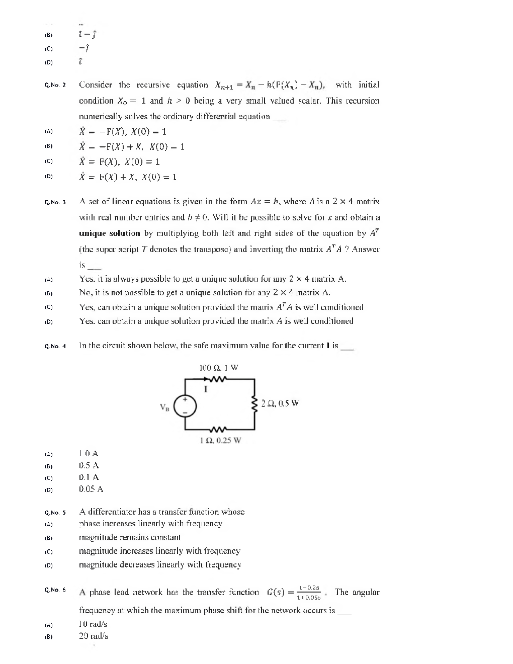 GATE 2020 Instrumentation Engineering Previous Year Paper With Answer - Page 5