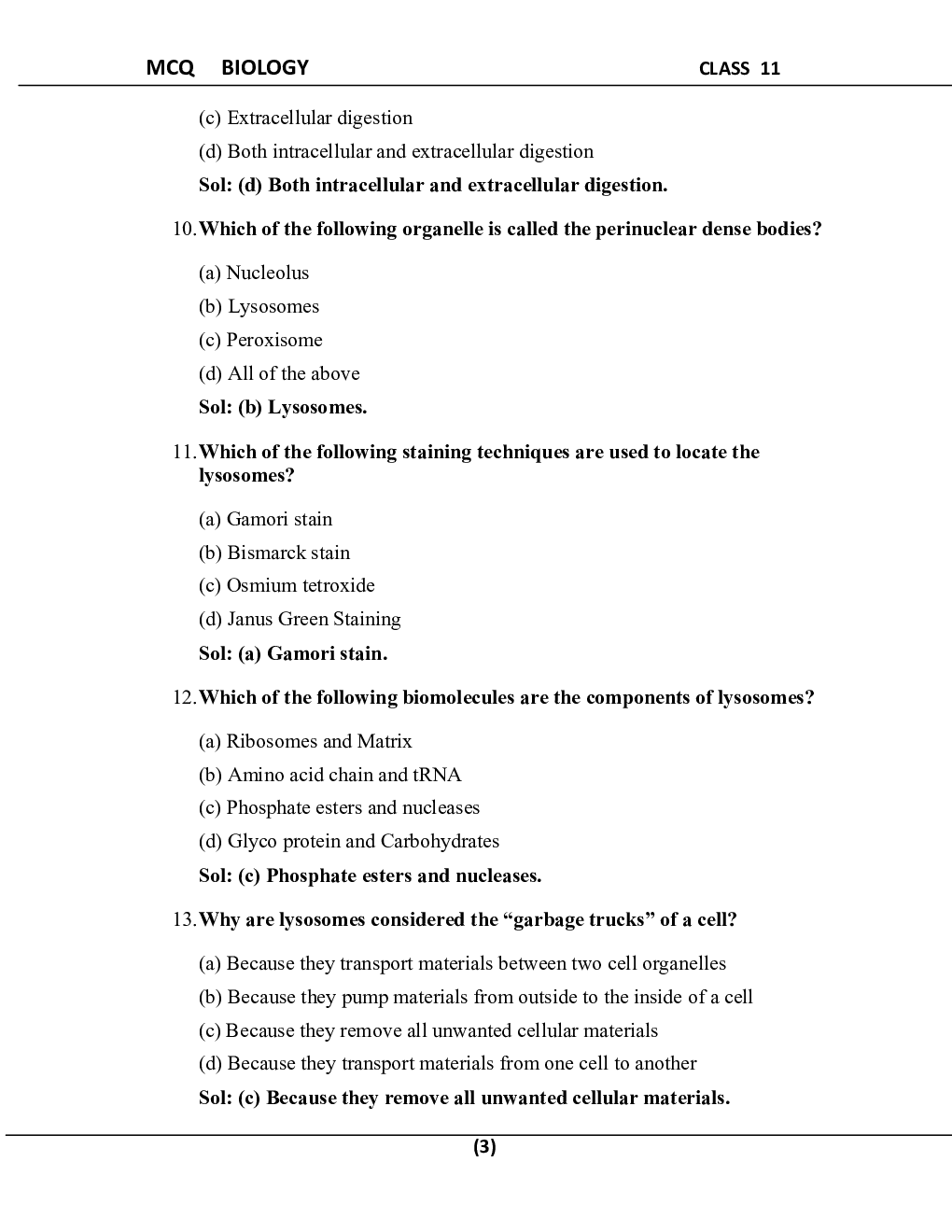 MCQ Biology For Class-11 - Page 4