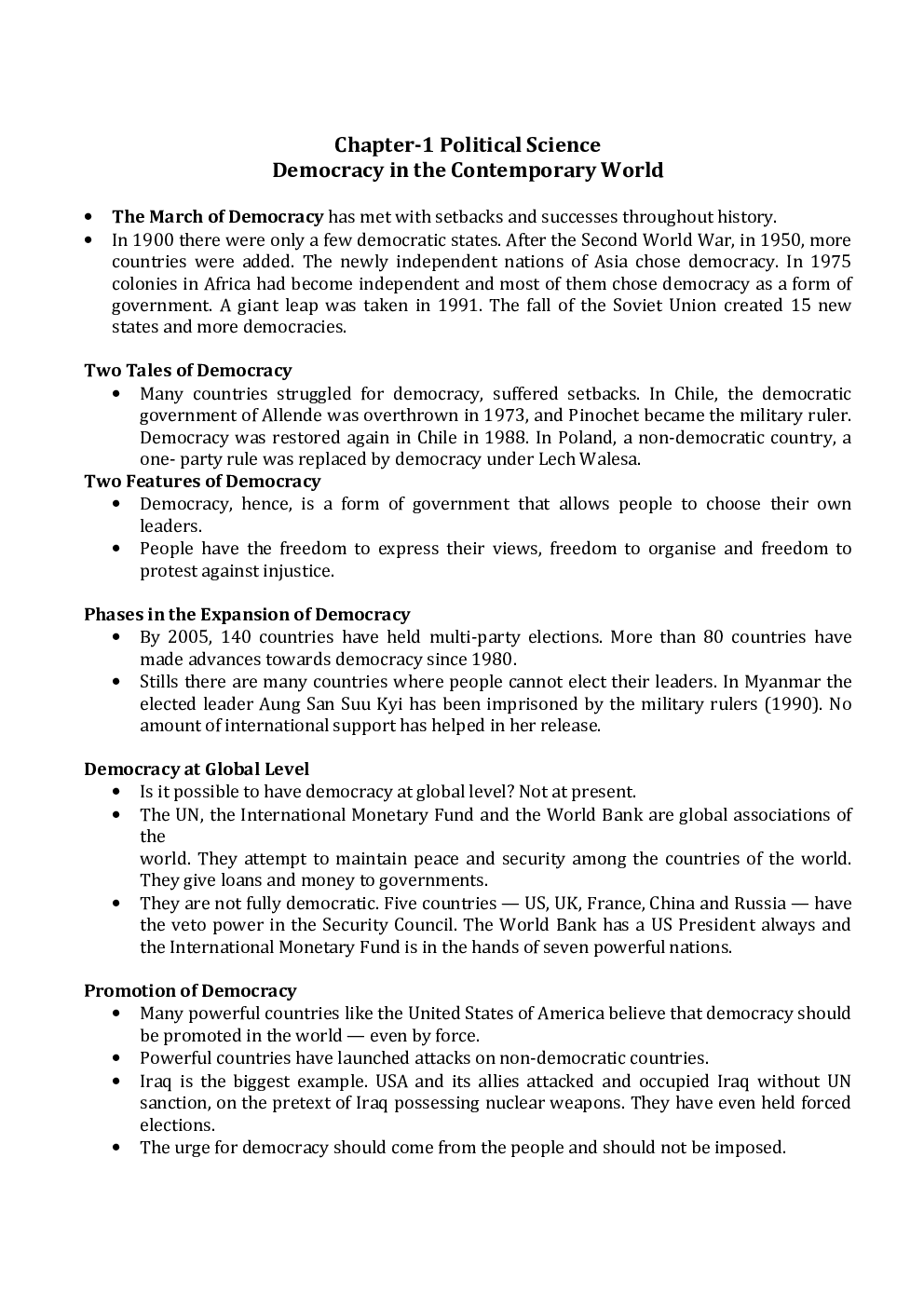 NCERT Social Science (Civics) Study Notes For Class-IX - Page 2