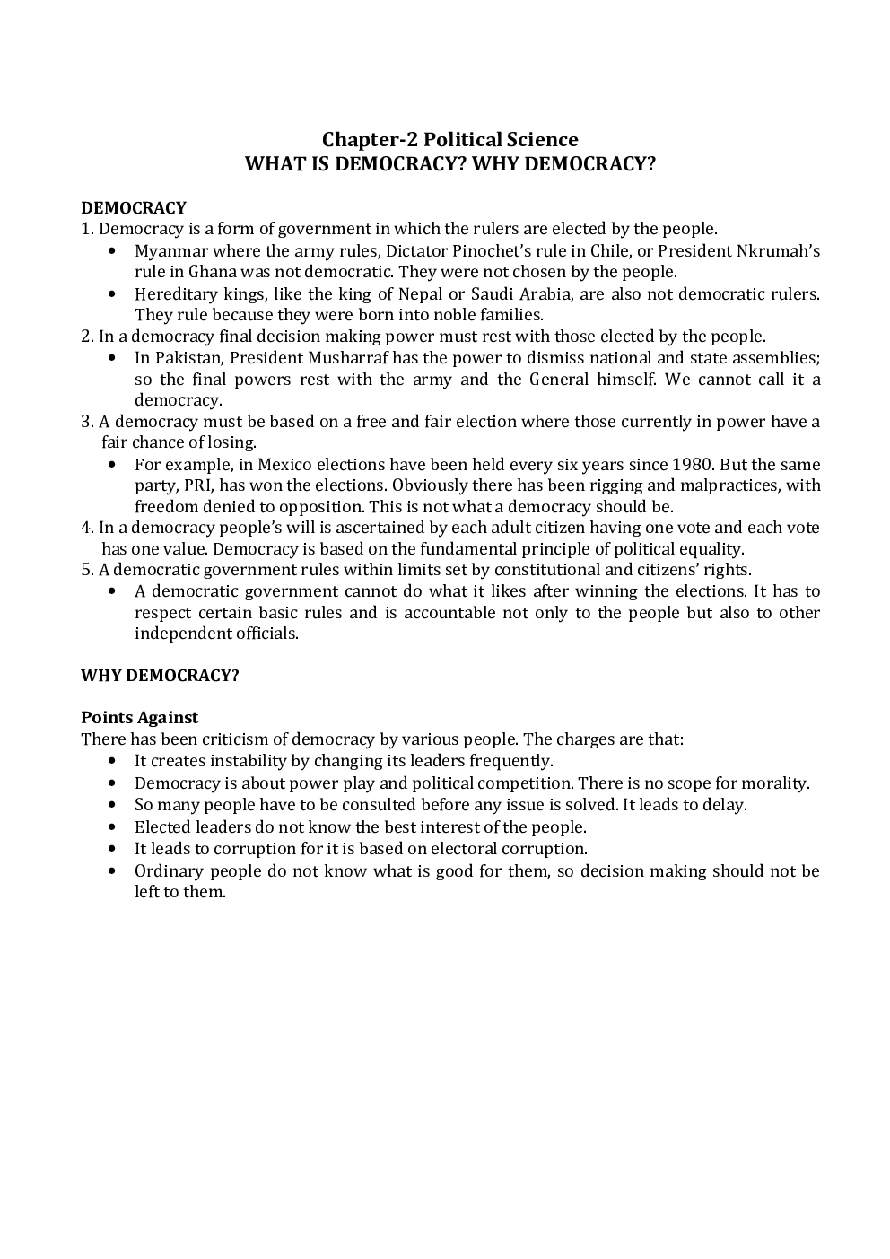 NCERT Social Science (Civics) Study Notes For Class-IX - Page 3