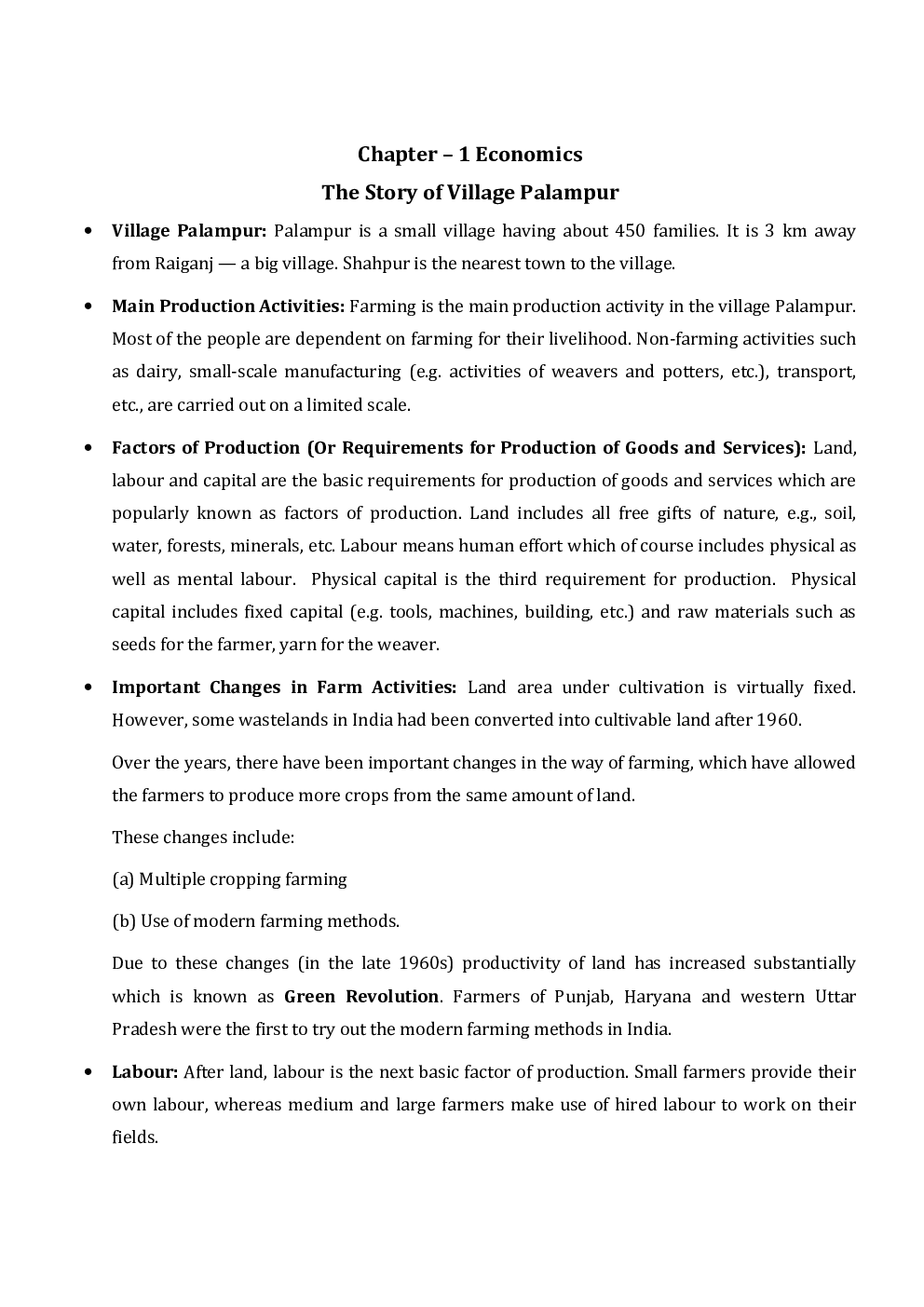 NCERT Social Science (Economics) Study Notes For Class-IX - Page 2