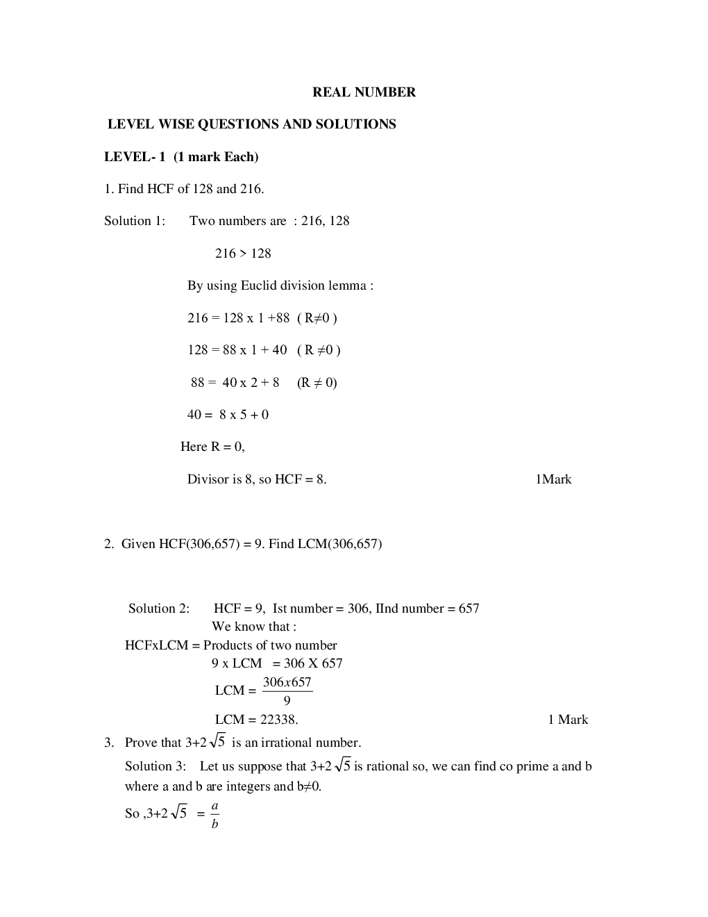 NCERT Maths Study Notes For Class-X - Page 3