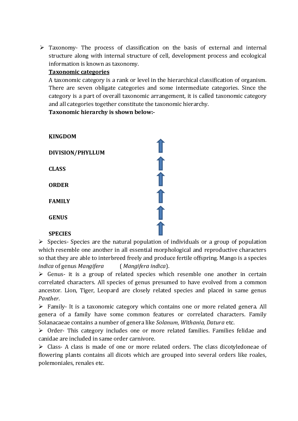 NCERT Biology Study Notes For Class-XI - Page 4