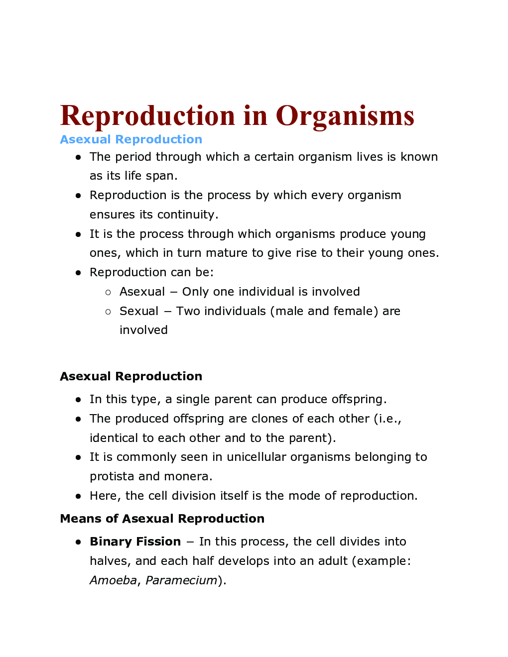 NCERT Biology Study Notes For Class-XII - Page 2