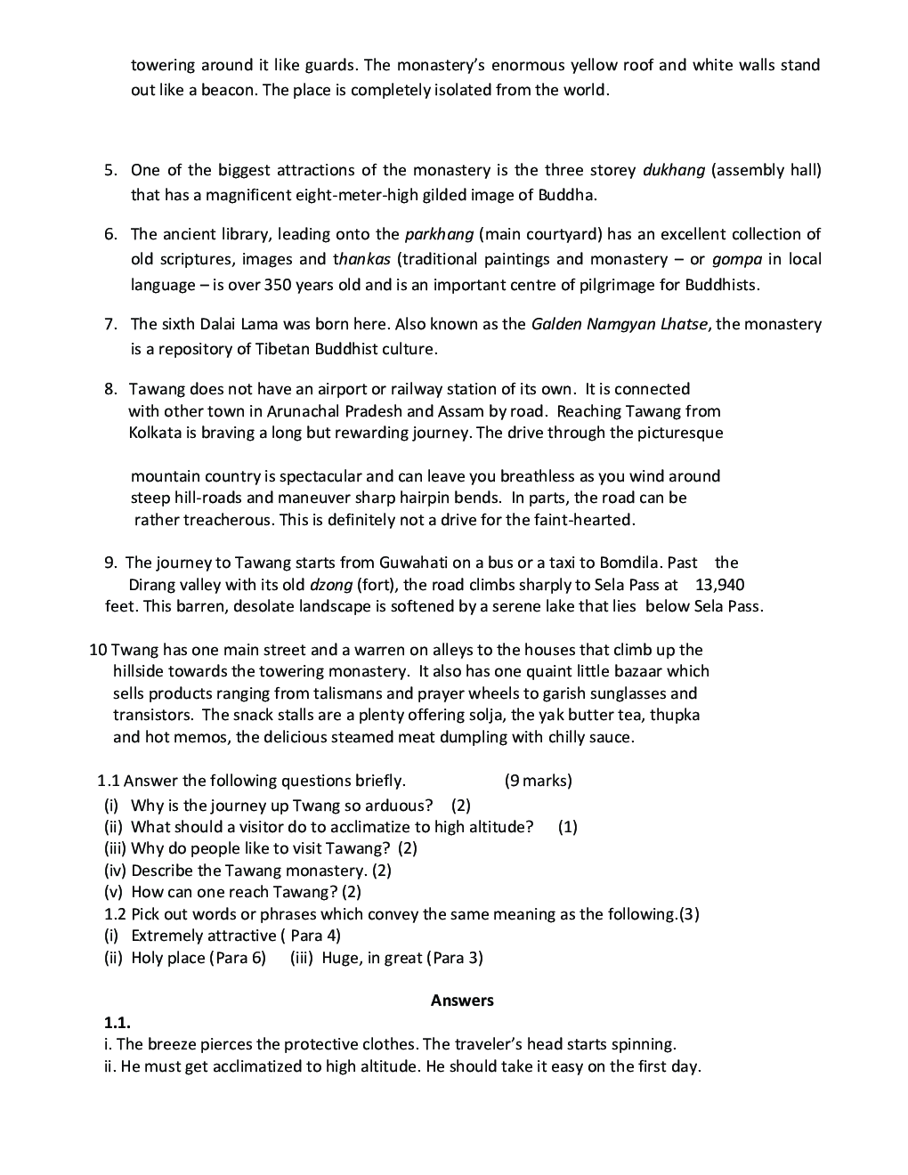 NCERT English Study Notes For Class-XII - Page 3