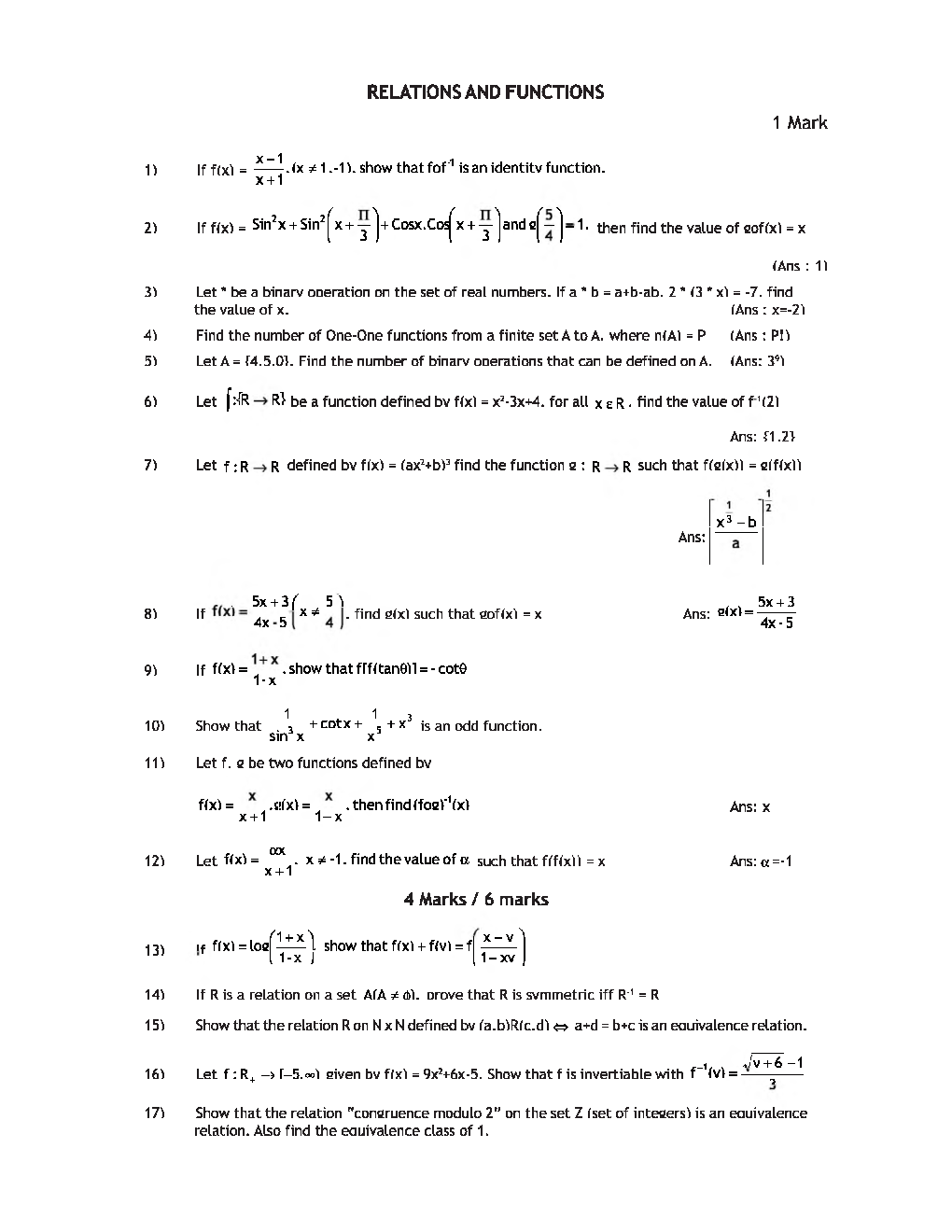 NCERT Maths Study Notes For Class-XII - Page 5