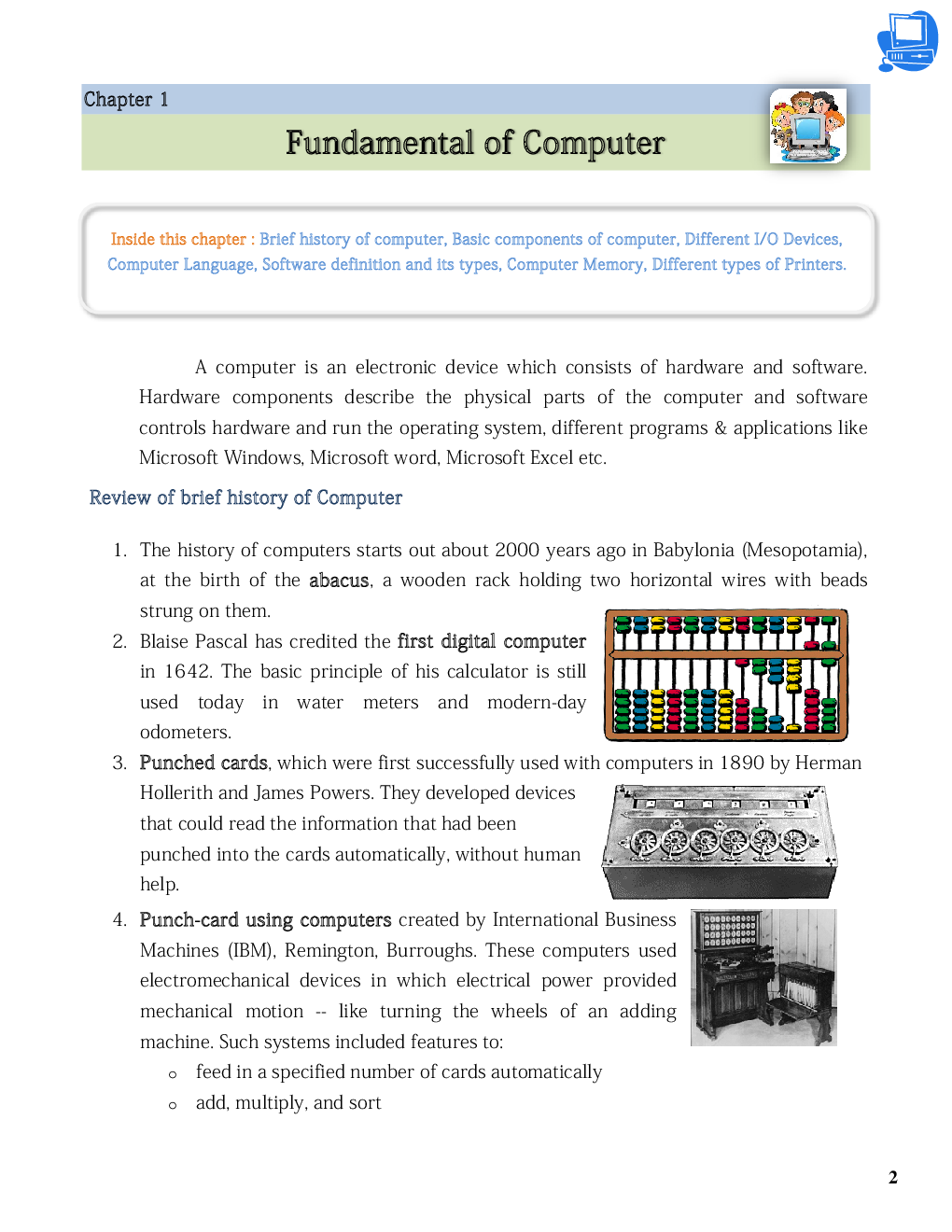 Olympiad Computer Science Study Notes For Class-6 - Page 2